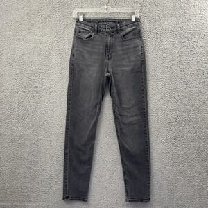 American Eagle Mom Jeans High Rise Straight Leg Preppy‎ Stretch Women's 2 x 27